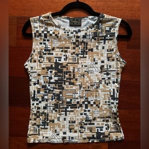 Vintage Fendi Printed Tank Top